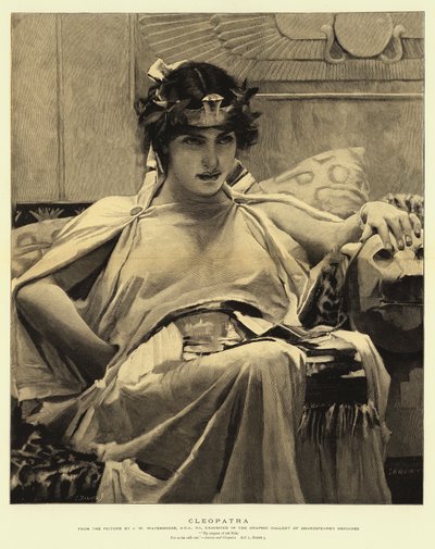 Cleópatra de John William Waterhouse